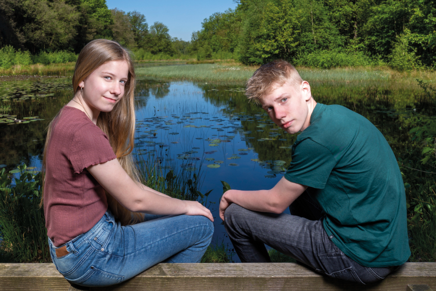 Elin met broer
