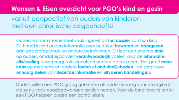 Wensen & Eisen voor PGO's kind en gezin